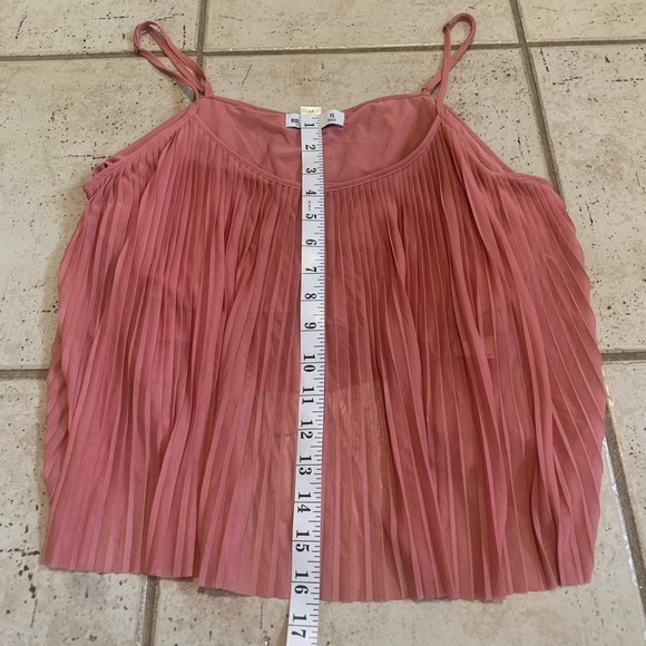 Hollister Pleated Cami Top - Dusty Rose Pink - Women's XL - Picture 5 of 5
